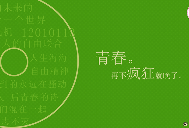 青春再不疯狂就晚了——为自己生日设计的PPT模板1