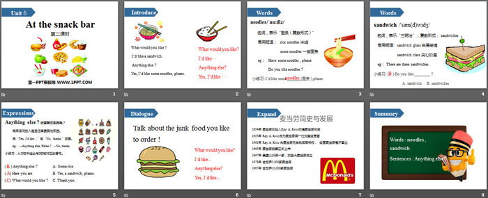 《At the snack bar》PPT(第二课时)