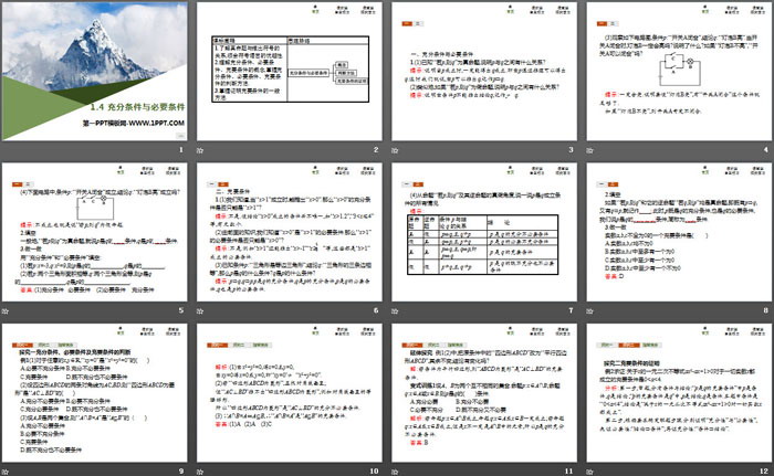 《充分条件与必要条件》集合与常用逻辑用语PPT