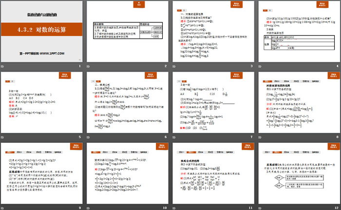 《对数的运算》指数函数与对数函数PPT