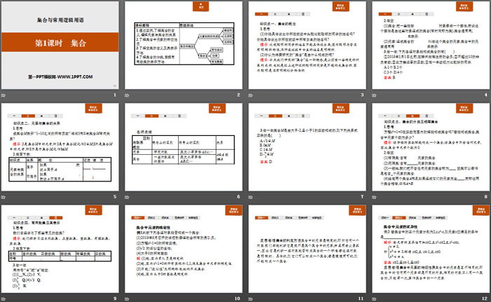 《集合》集合与常用逻辑用语PPT