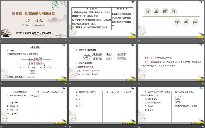 《对数》指数函数与对数函数PPT课件(第1课时对数的概念)
