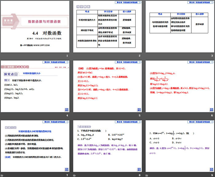 《对数函数》指数函数与对数函数PPT(第2课时对数函数及其性质的应用)