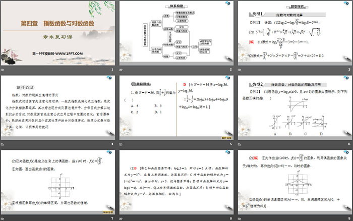 《章末复习课》指数函数与对数函数PPT