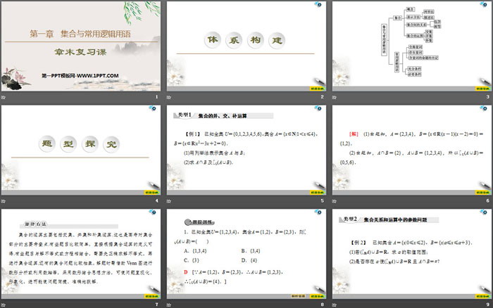 《章末复习课》集合与常用逻辑用语PPT课件