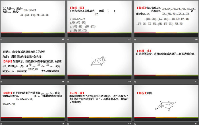 平面向量的运算》平面向量及其应用PPT课件(第2课时向量的减法运算)