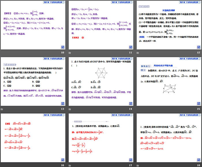 《平面向量基本定理及坐标表示》平面向量及其应用PPT(平面向量基本定理)