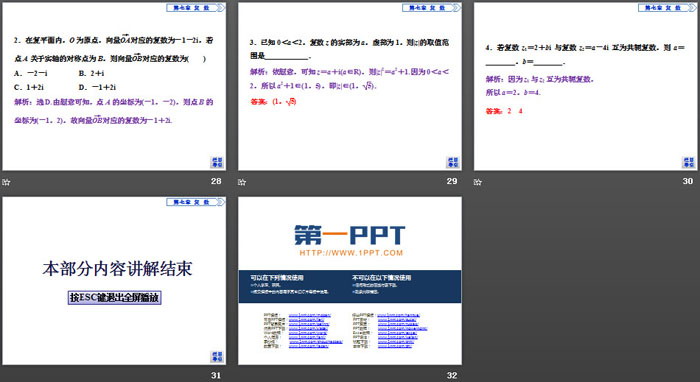 《复数的概念》复数PPT(复数的几何意义)