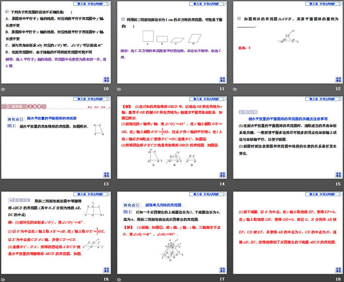 《立体图形的直观图》立体几何初步PPT