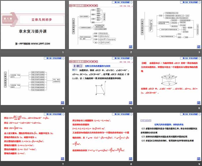 《章末复习提升课》立体几何初步PPT