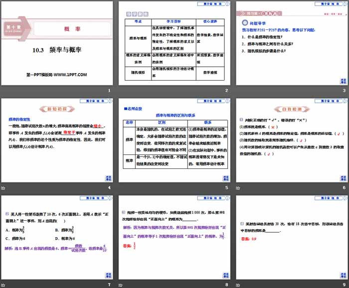 《频率与概率》概率PPT