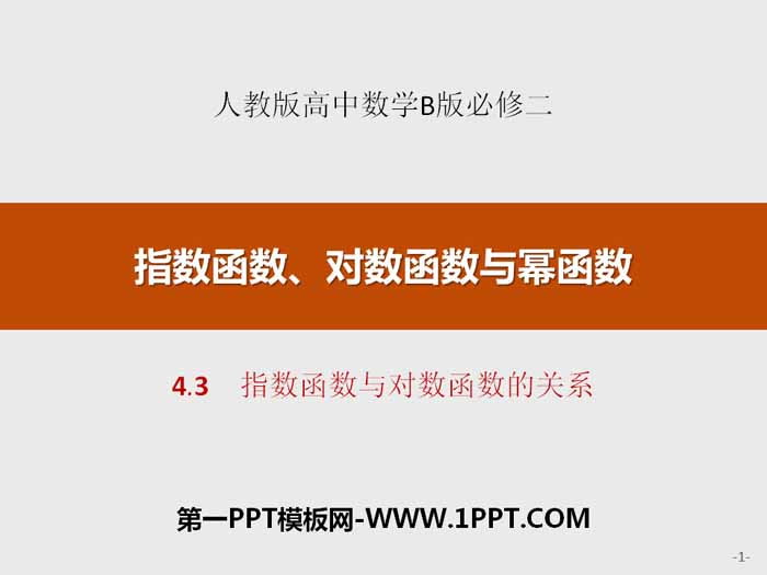 《指数函数与对数函数的关系》指数函数、对数函数与幂函数PPT