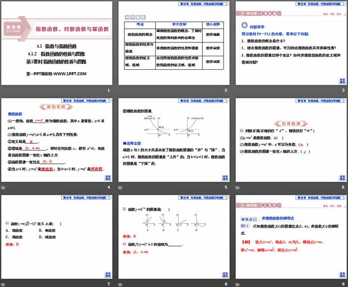 《指数与指数函数》指数函数、对数函数与幂函数PPT课件(指数函数的性质与图像)