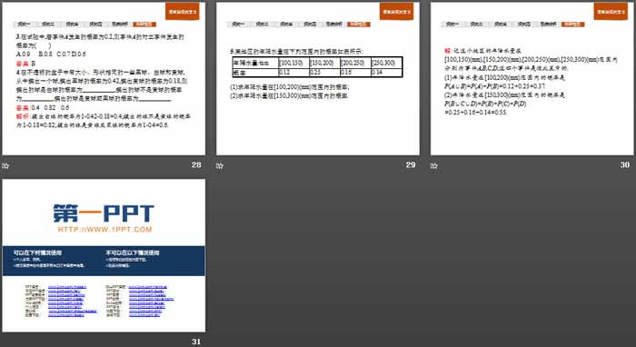 《概率》统计与概率PPT(事件之间的关系与运算)