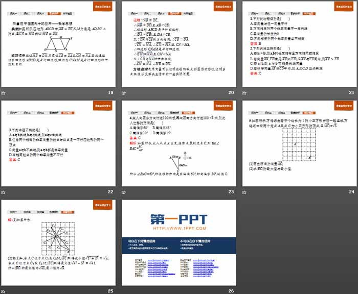 《平面向量及其线性运算》平面向量初步PPT(向量的概念)