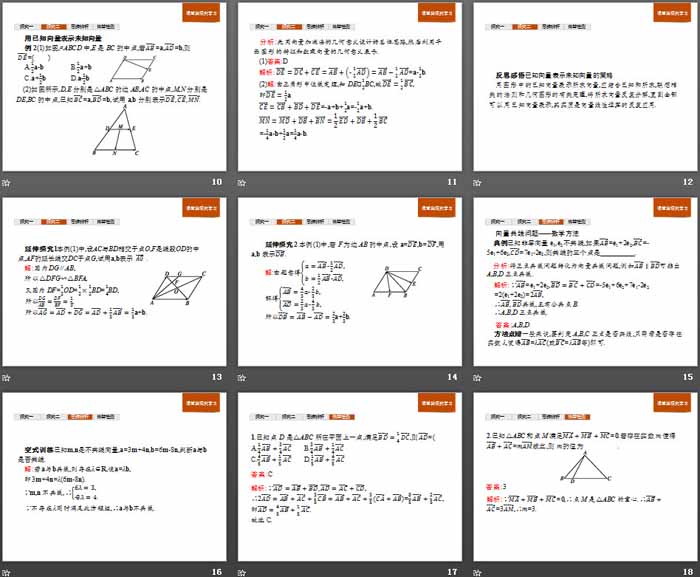 《平面向量及其线性运算》平面向量初步PPT(数乘向量 向量的线性运算)