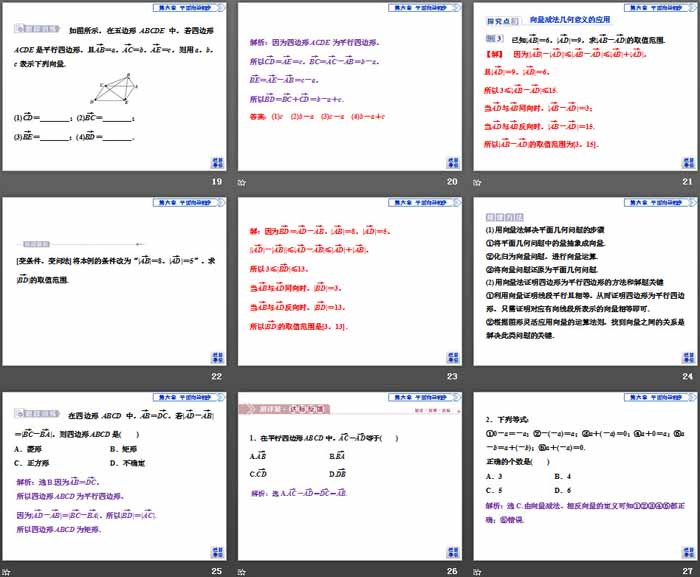 《平面向量及其线性运算》平面向量初步PPT课件(向量的减法)