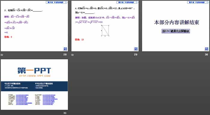 《平面向量及其线性运算》平面向量初步PPT课件(向量的减法)