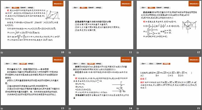 《平面向量线性运算的应用》平面向量初步PPT