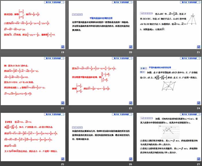 《章末复习提升课》平面向量初步PPT