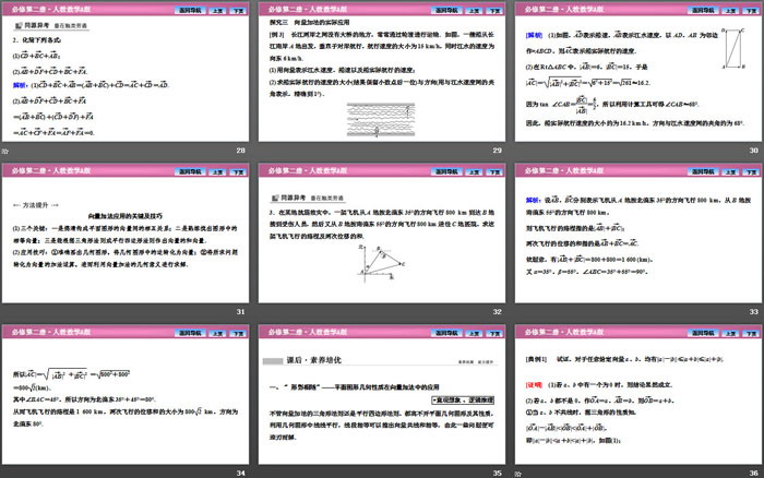 《平面向量的运算》平面向量及其应用PPT下载(向量的加法运算)