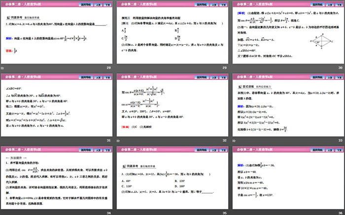 《平面向量的运算》平面向量及其应用PPT下载(向量的数量积)