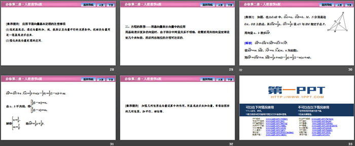 《平面向量基本定理及坐标表示》平面向量及其应用PPT下载(平面向量基本定理)