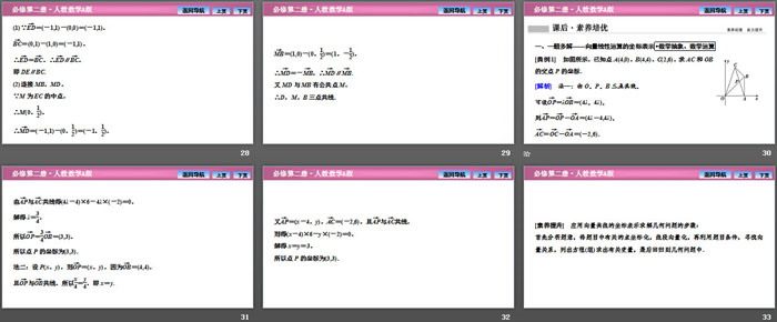 《平面向量基本定理及坐标表示》平面向量及其应用PPT下载(平面向量数乘运算的坐标表示)