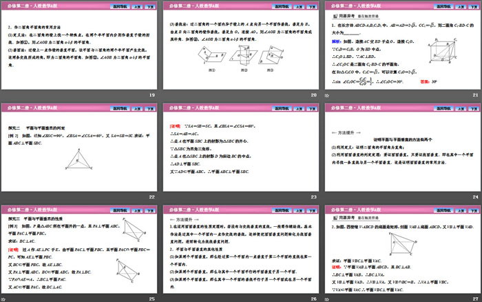 《空间直线、平面的垂直》立体几何初步PPT课件(平面与平面垂直)