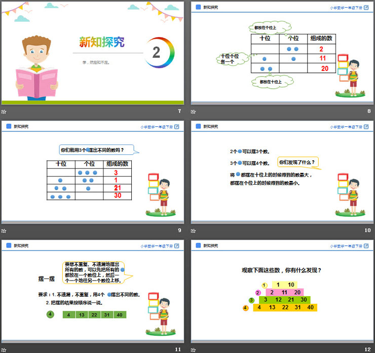 《摆一摆，想一想》PPT教学课件