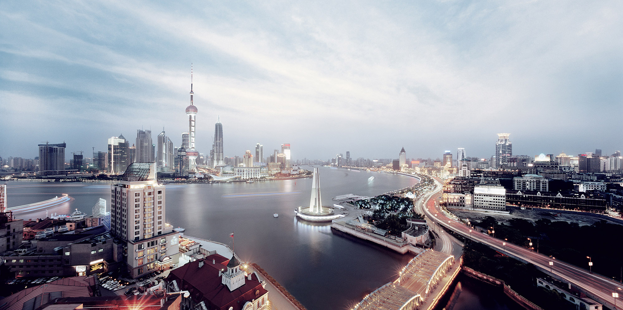 上海浦东城市商务背景