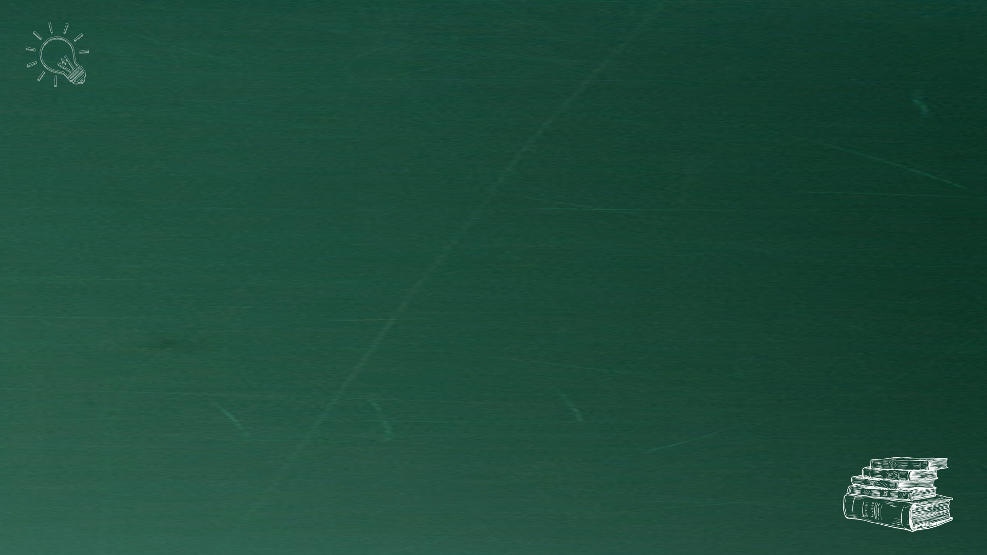 粉笔手绘元素绿色黑板背景