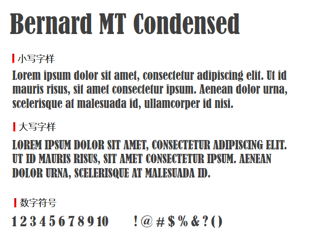 Bernard MT Condensed